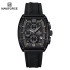 NAVIFORCE NF6101 Silicone Strap Casual Fashion Outdoor Sports Luminous Chronograph Dial Quartz Watch For Men - White & Black